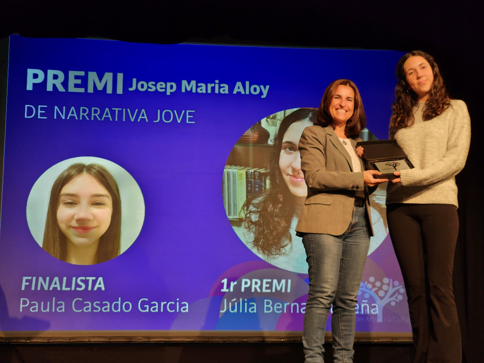 Lliurament del premi Josep Maria Aloy de Narrativa Jove 2024