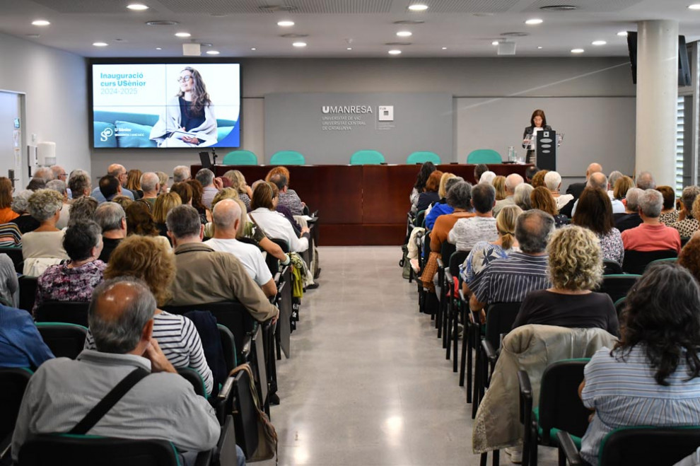 Un moment de la inauguració del curs 24-25 d'USènior